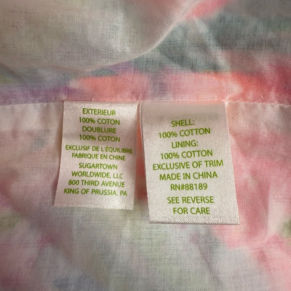 Lilly Pulitzer Gabby Fan Sea Pants Multi Corded Lace Detail Shift Dress Size 6 - Picture 5 of 11